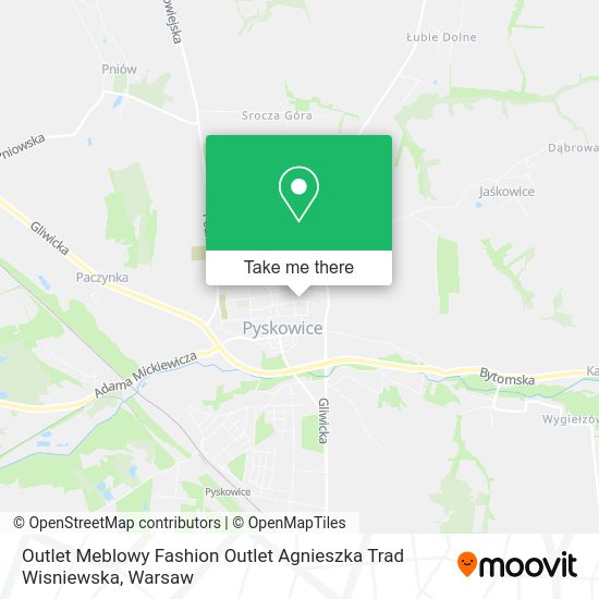 Outlet Meblowy Fashion Outlet Agnieszka Trad Wisniewska map