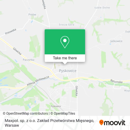 Maxpol. sp. z o.o. Zakład Przetwórstwa Mięsnego map