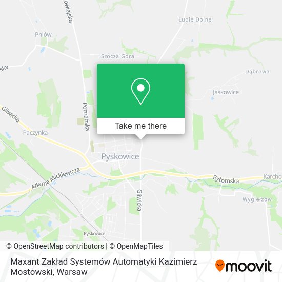 Maxant Zakład Systemów Automatyki Kazimierz Mostowski map