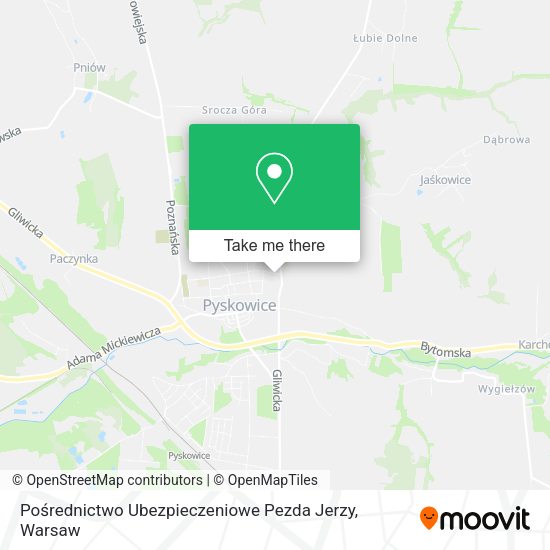 Pośrednictwo Ubezpieczeniowe Pezda Jerzy map