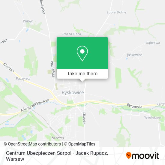 Centrum Ubezpieczen Sarpol - Jacek Rupacz map