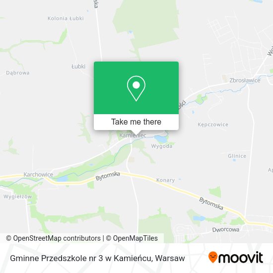 Gminne Przedszkole nr 3 w Kamieńcu map