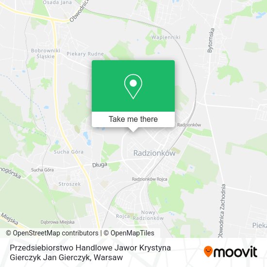 Przedsiebiorstwo Handlowe Jawor Krystyna Gierczyk Jan Gierczyk map