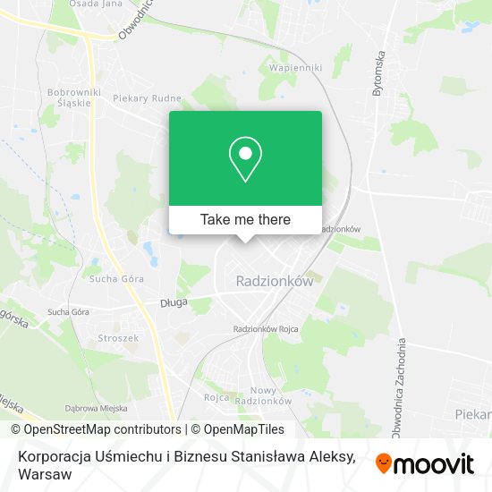 Korporacja Uśmiechu i Biznesu Stanisława Aleksy map