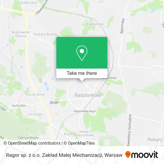 Карта Ragor sp. z o.o. Zakład Małej Mechanizacji