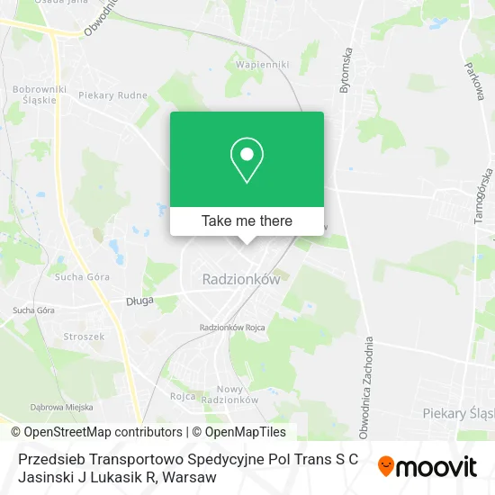 Карта Przedsieb Transportowo Spedycyjne Pol Trans S C Jasinski J Lukasik R