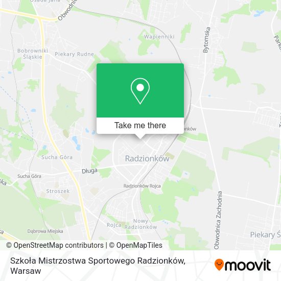 Карта Szkoła Mistrzostwa Sportowego Radzionków