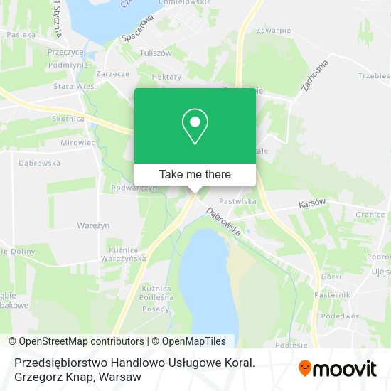 Przedsiębiorstwo Handlowo-Usługowe Koral. Grzegorz Knap map