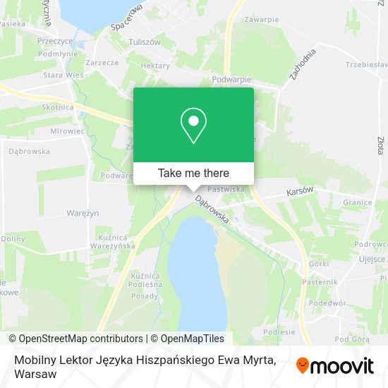 Mobilny Lektor Języka Hiszpańskiego Ewa Myrta map