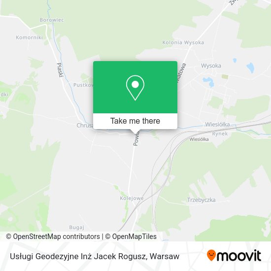 Usługi Geodezyjne Inż Jacek Rogusz map