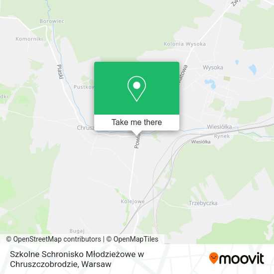 Szkolne Schronisko Młodzieżowe w Chruszczobrodzie map