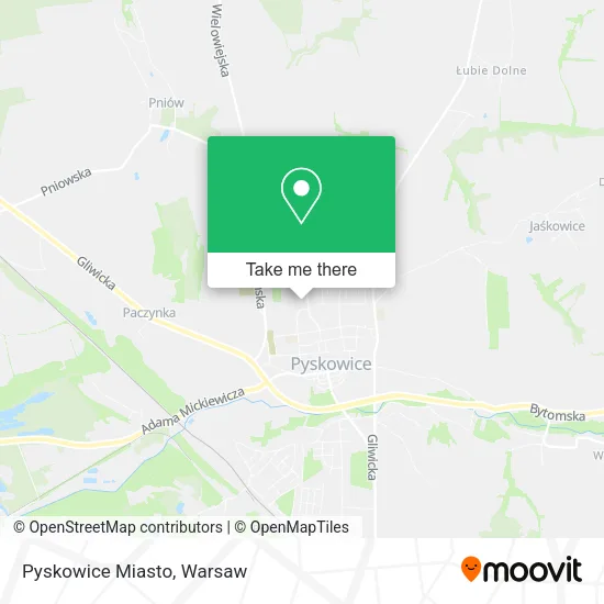 Карта Pyskowice Miasto
