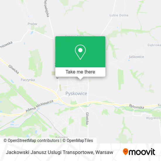 Jackowski Janusz Uslugi Transportowe map