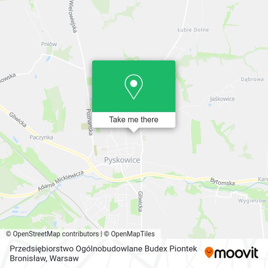 Przedsiębiorstwo Ogólnobudowlane Budex Piontek Bronisław map