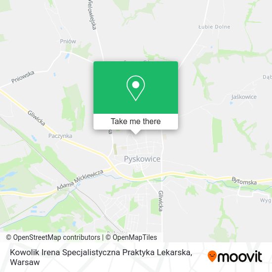 Kowolik Irena Specjalistyczna Praktyka Lekarska map