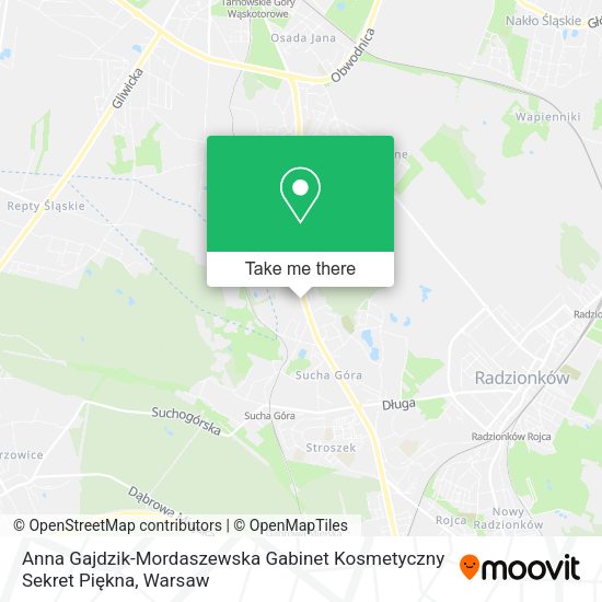 Anna Gajdzik-Mordaszewska Gabinet Kosmetyczny Sekret Piękna map