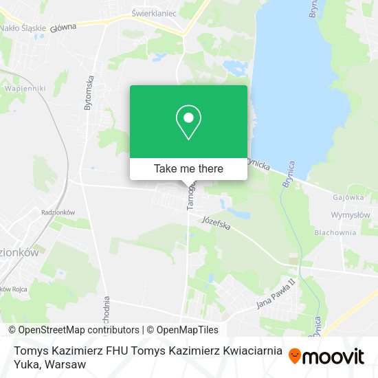 Карта Tomys Kazimierz FHU Tomys Kazimierz Kwiaciarnia Yuka