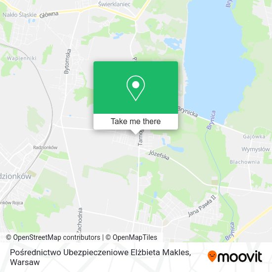 Pośrednictwo Ubezpieczeniowe Elżbieta Makles map