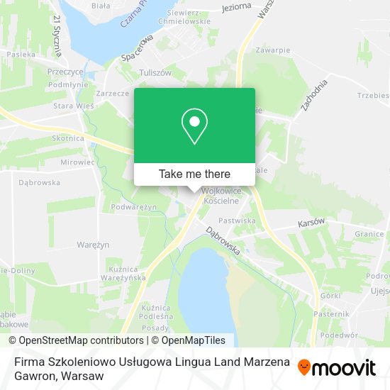 Firma Szkoleniowo Usługowa Lingua Land Marzena Gawron map