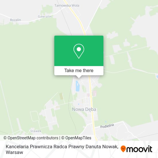 Kancelaria Prawnicza Radca Prawny Danuta Nowak map