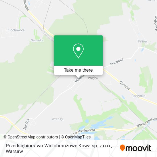 Przedsiębiorstwo Wielobranżowe Kowa sp. z o.o. map