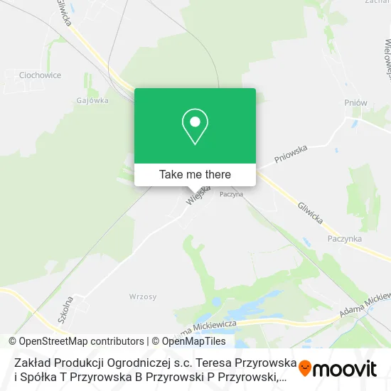 Zakład Produkcji Ogrodniczej s.c. Teresa Przyrowska i Spółka T Przyrowska B Przyrowski P Przyrowski map