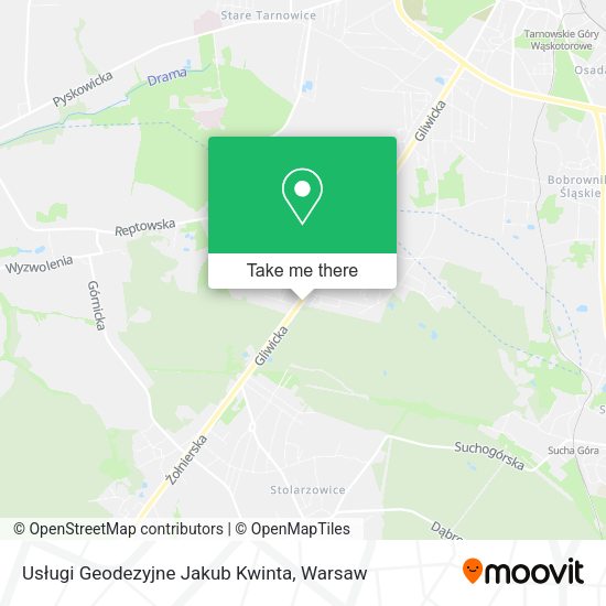 Usługi Geodezyjne Jakub Kwinta map