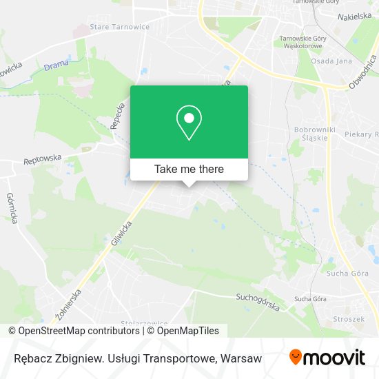 Rębacz Zbigniew. Usługi Transportowe map