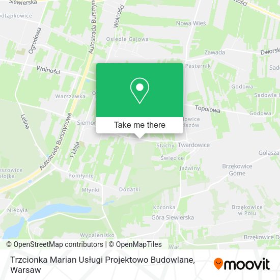 Trzcionka Marian Usługi Projektowo Budowlane map