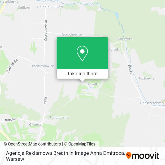 Agencja Reklamowa Breath in Image Anna Dmitroca map