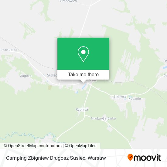 Camping Zbigniew Długosz Susiec map