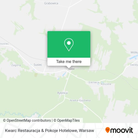 Kwarc Restauracja & Pokoje Hotelowe map