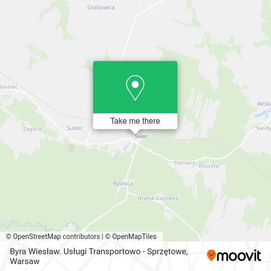 Byra Wiesław. Usługi Transportowo - Sprzętowe map