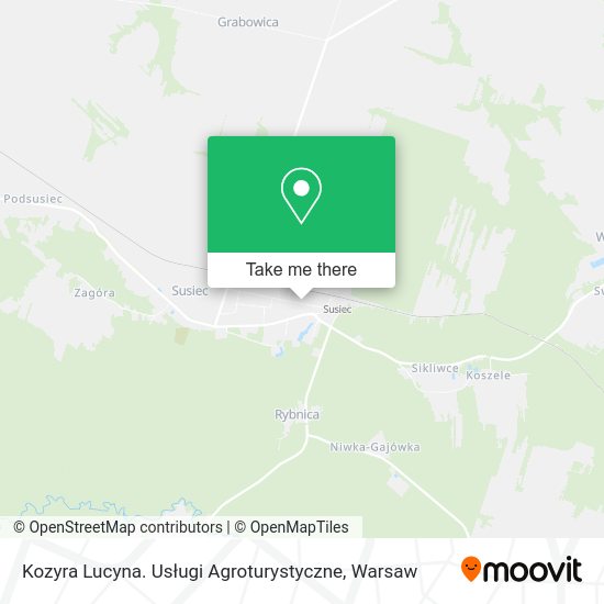 Kozyra Lucyna. Usługi Agroturystyczne map