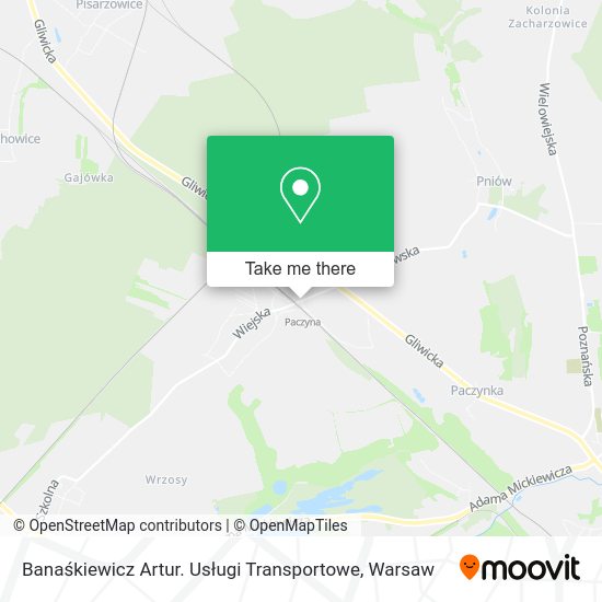 Banaśkiewicz Artur. Usługi Transportowe map