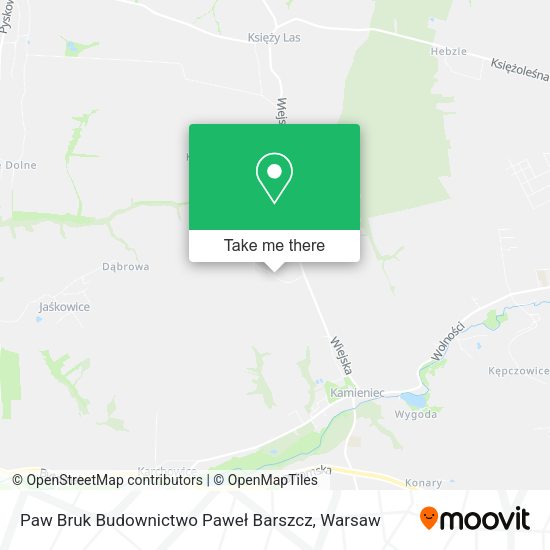 Paw Bruk Budownictwo Paweł Barszcz map