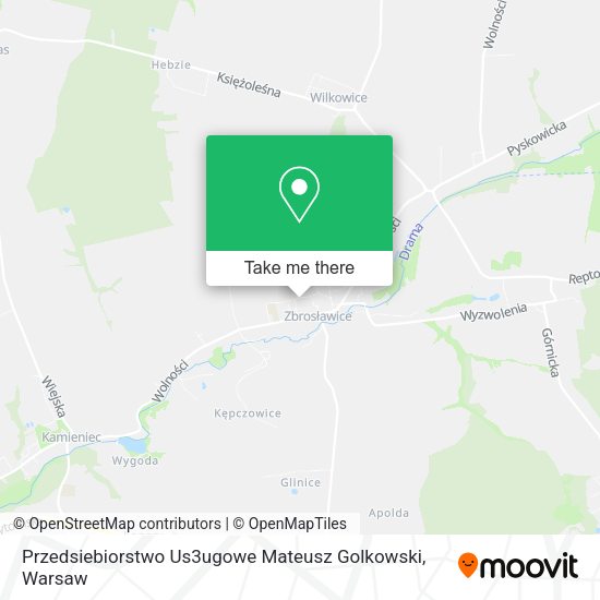 Przedsiebiorstwo Us3ugowe Mateusz Golkowski map