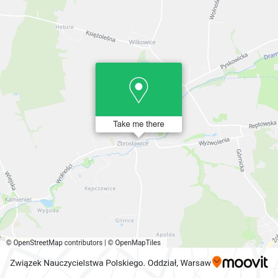 Związek Nauczycielstwa Polskiego. Oddział map