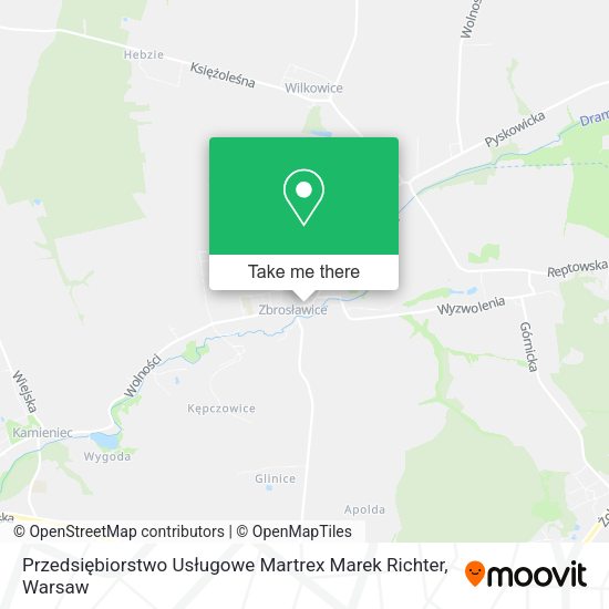 Przedsiębiorstwo Usługowe Martrex Marek Richter map