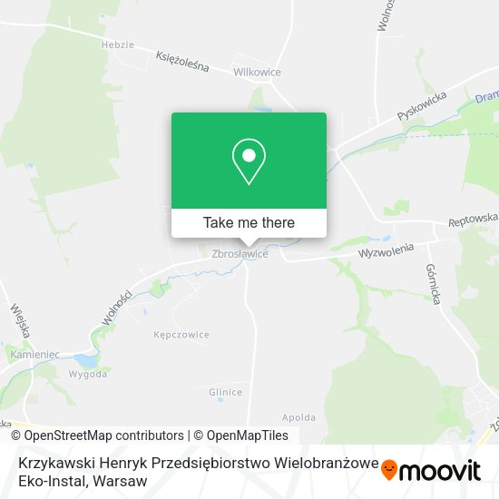 Krzykawski Henryk Przedsiębiorstwo Wielobranżowe Eko-Instal map