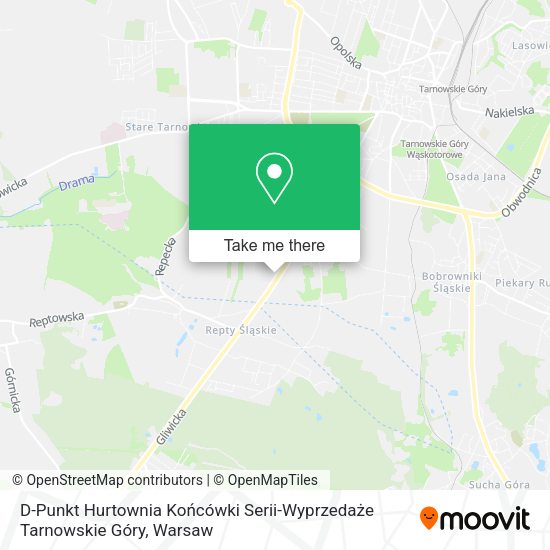 D-Punkt Hurtownia Końcówki Serii-Wyprzedaże Tarnowskie Góry map