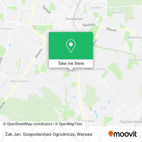 Żak Jan. Gospodarstwo Ogrodnicze map