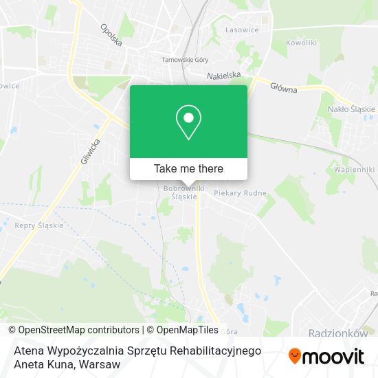 Atena Wypożyczalnia Sprzętu Rehabilitacyjnego Aneta Kuna map