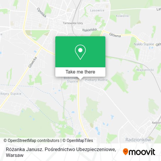 Różanka Janusz. Pośrednictwo Ubezpieczeniowe map