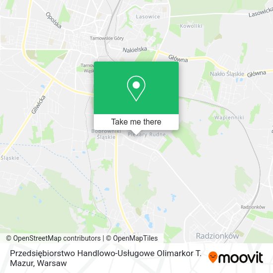 Przedsiębiorstwo Handlowo-Usługowe Olimarkor T. Mazur map