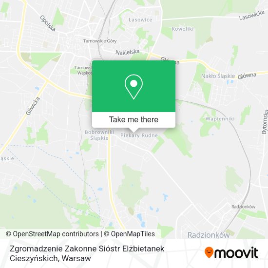 Zgromadzenie Zakonne Sióstr Elżbietanek Cieszyńskich map