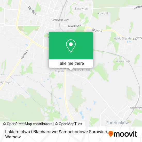 Lakiernictwo i Blacharstwo Samochodowe Surowiec map