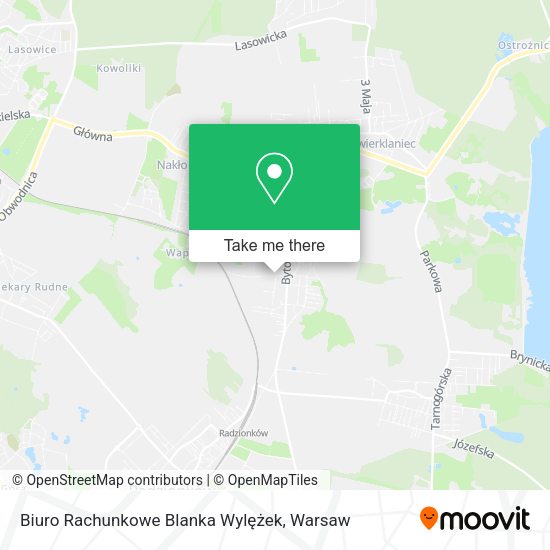 Biuro Rachunkowe Blanka Wylężek map