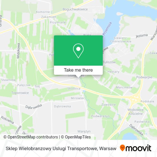 Sklep Wielobranzowy Uslugi Transportowe map