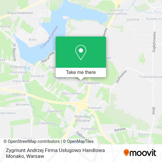 Zygmunt Andrzej Firma Usługowo Handlowa Monako map